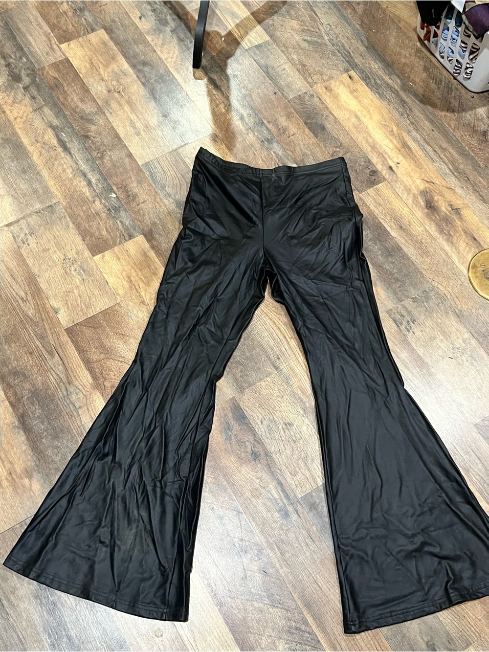 SHEIN Black Flared High-Rise Pants